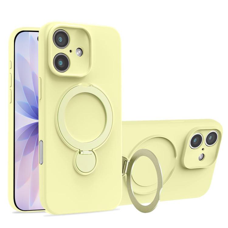 Liquid Silicone MagSafe Holder Phone Case, For iPhone 17 Pro Max, For iPhone 17 Pro, For iPhone 17, For iPhone Air