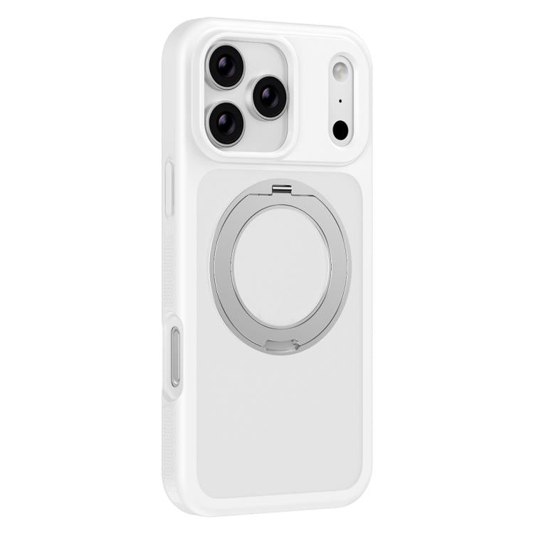 Skin-friendly Anti-Stain Rotating Holder Magnetic Armor Phone Case, For iPhone 17 Pro Max, For iPhone 17 Pro