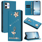 Ballet Girl Diamond Studded RFID Vegan Leather Phone Case, For iPhone 13 Pro, For iPhone 12 / 12 Pro, For iPhone 12 Pro Max, For iPhone 11 Pro Max, For iPhone 11, For iPhone 11 Pro