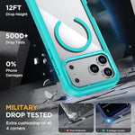 Acrylic Full Coverage Magnetic Phone Case with Back Clip, For iPhone 17 Pro Max, For iPhone 17 Pro, For iPhone 17, For iPhone Air, For iPhone 16 Pro Max, For iPhone 16 Pro