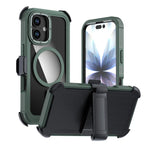 Acrylic Full Coverage Magnetic Phone Case with Back Clip, For iPhone 17 Pro Max, For iPhone 17 Pro, For iPhone 17, For iPhone Air, For iPhone 16 Pro Max, For iPhone 16 Pro