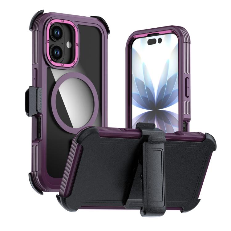 Acrylic Full Coverage Magnetic Phone Case with Back Clip, For iPhone 17 Pro Max, For iPhone 17 Pro, For iPhone 17, For iPhone Air, For iPhone 16 Pro Max, For iPhone 16 Pro