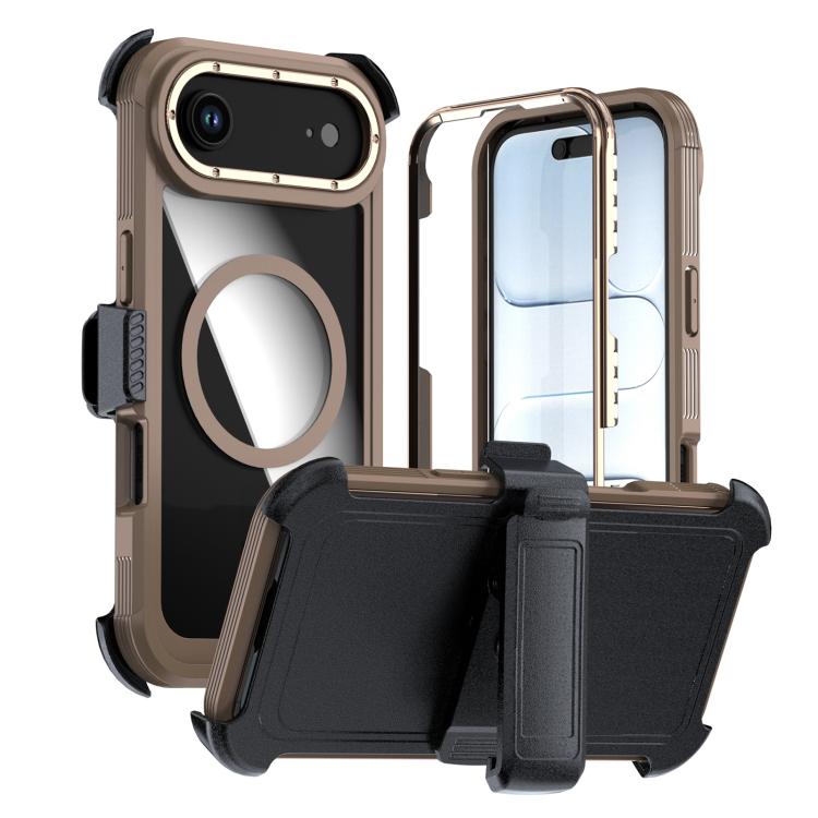 Acrylic Full Coverage Magnetic Phone Case with Back Clip, For iPhone 17 Pro Max, For iPhone 17 Pro, For iPhone 17, For iPhone Air, For iPhone 16 Pro Max, For iPhone 16 Pro