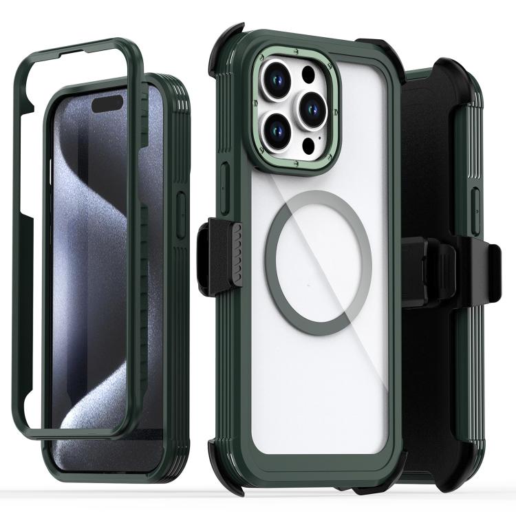 Acrylic Full Coverage Magnetic Phone Case with Back Clip, For iPhone 14 / 13, For iPhone 14 Pro, For iPhone 14 Pro Max, For iPhone 13 Pro Max, For iPhone 13 Pro, For iPhone 12 / 12 Pro