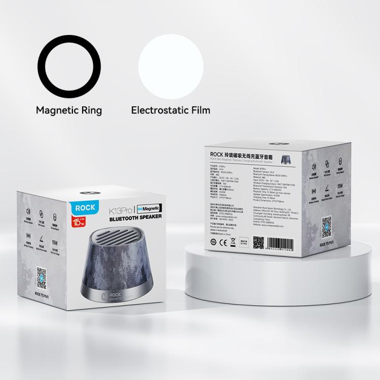 ROCK K13 Pro Mini Magnetic Wireless Charging Bluetooth Speaker