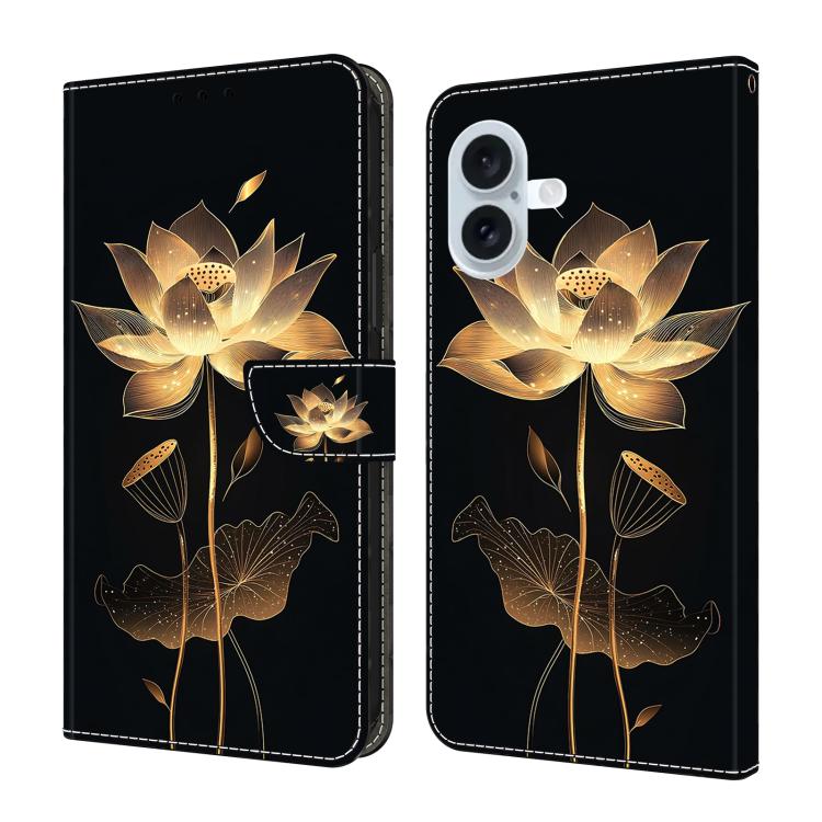 Crystal-Like Painted Vegan Leather Phone Case, For iPhone 17e / 16e, For iPhone 17 Pro Max, For iPhone 17 Pro, For iPhone 17