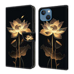Crystal-Like Painted Vegan Leather Phone Case, For iPhone 15 Pro Max, For iPhone 15 Pro, For iPhone 14 / 13, For iPhone 14 Pro