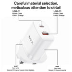 Yesido YC152 PD20W USB-C / Type-C and QC18W USB-A Dual Ports Charger Set with Type-C to Type-C Cable, YC152