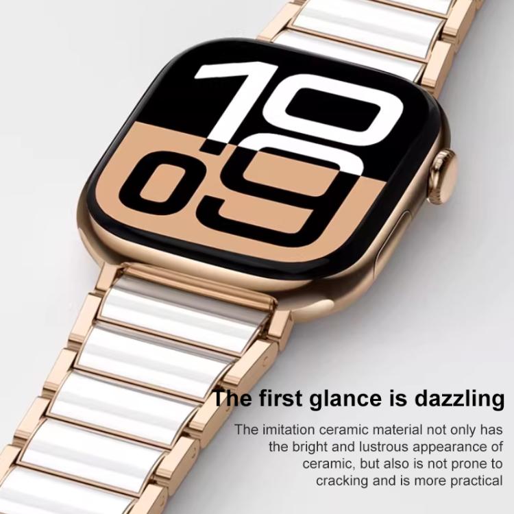xDfind Ceramic Stainless Steel Watch Band, For Apple Watch 42 / 44 / 45 / 46 / 49mm, For Apple Watch 38 / 40 / 41 / S11 42mm