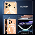 Crystal Transparent Magnetic Phone Case, For iPhone 17 Pro Max, For iPhone 17 Pro