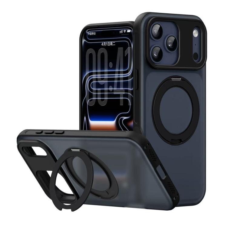 Alpha-style Rotating Bracket Magnetic Phone Case, For iPhone 17 Pro Max, For iPhone 17 Pro