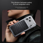 Luxury Leather-Texture Magnetic Metal Phone Case with Spring Buckle, For iPhone 17 Pro Max, For iPhone 17 Pro