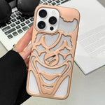 Oil Spraying Hollow Out Clown Heat Dissipation TPU Phone Case, For iPhone 17 Pro Max, For iPhone 17 Pro, For iPhone 17, For iPhone 16 Pro Max, For iPhone 16 Pro, For iPhone 16