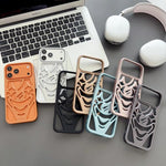 Oil Spraying Hollow Out Clown Heat Dissipation TPU Phone Case, For iPhone 17 Pro Max, For iPhone 17 Pro, For iPhone 17, For iPhone 16 Pro Max, For iPhone 16 Pro, For iPhone 16