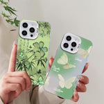Butterfly Pattern Silver Plating PC Hybrid TPU Phone Case, For iPhone 17e / 16e, For iPhone 17 Pro Max, For iPhone 17 Pro, For iPhone 17, For iPhone Air, For iPhone 16 Pro Max
