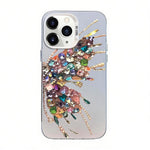 Butterfly Pattern Silver Plating PC Hybrid TPU Phone Case, For iPhone 12 mini, For iPhone 11 Pro Max, For iPhone 11, For iPhone 11 Pro, For iPhone XS / X, For iPhone XR