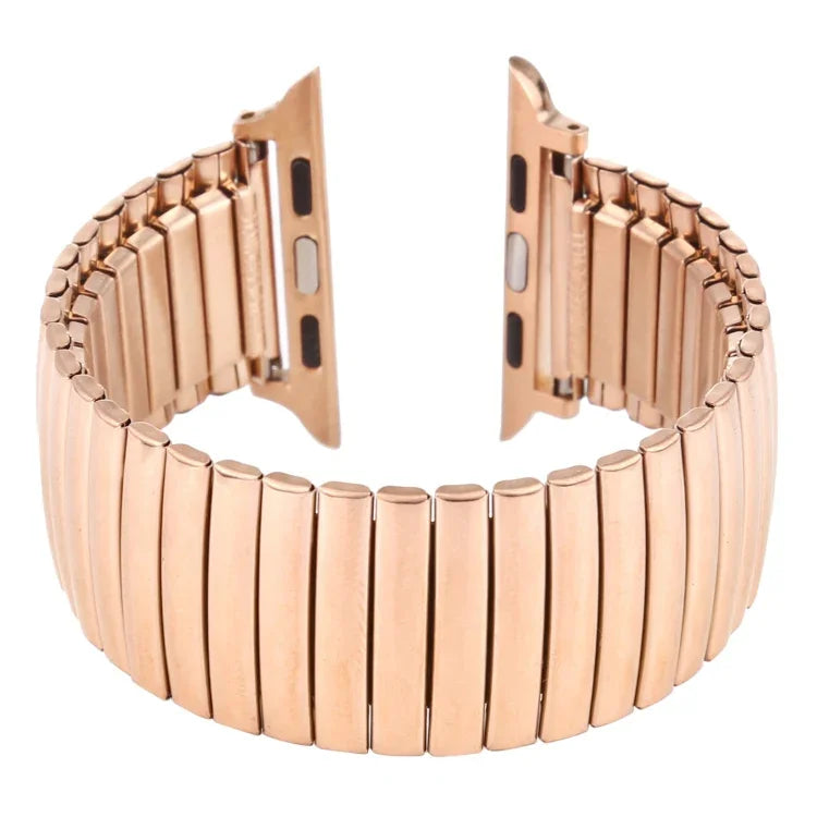 Elastic Aluminum Watchband, For Apple Watch Series 7 41mm / 6 & SE & 5 & 4 40mm / 3 & 2 & 1 38mm, For Apple Watch Series 8&7 41mm / SE 2&6&SE&5&4 40mm / 3&2&1 38mm, For Apple Watch Ultra 49mm / Series 8&7 45mm / SE 2&6&SE&5&4 44mm / 3&2&1 42mm         ...