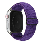 Solid Color Nylon Watchband For Apple Watch Series 6 & SE & 5 & 4 44mm / 3 & 2 & 1 42mm, For Apple Watch Series 7 45mm / 6 & SE & 5 & 4 44mm / 3 & 2 & 1 42mm