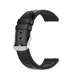 20mm Silicone Leather Replacement Strap Watchband for Samsung Galaxy Watch 3 41mm, For Samsung Galaxy Watch 3 41mm
