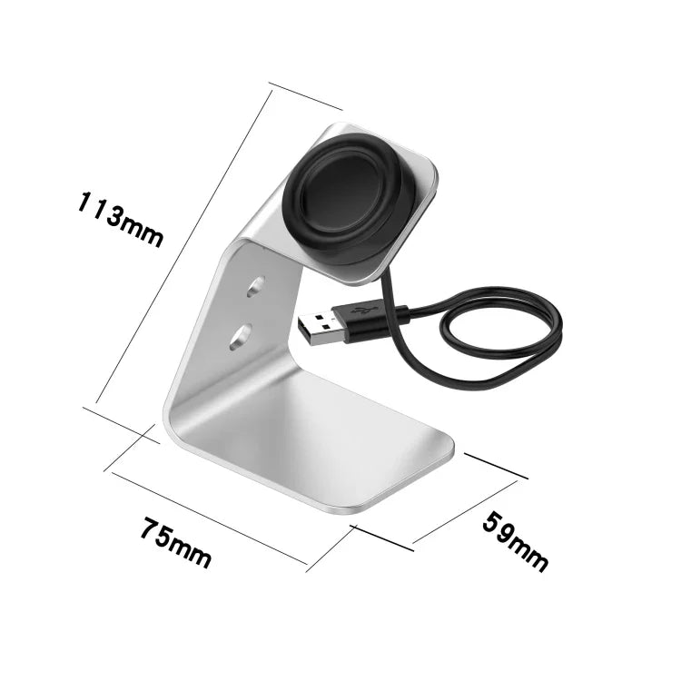 For Samsung R800 / Galaxy Watch Universal Aluminum Alloy Magnetic Charger Holder with Chip Protection, Support Fast Charging, For Samsung R800