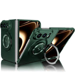 360 Rotation Ring Holder MagSafe Shockproof PC Phone Case, For iPhone Duo