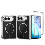 Integrated Glass Scratch Resistant Magnetic Phone Case, For iPhone Duo