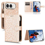 Honeycomb Dot Texture Leather Phone Case, For iPhone Duo