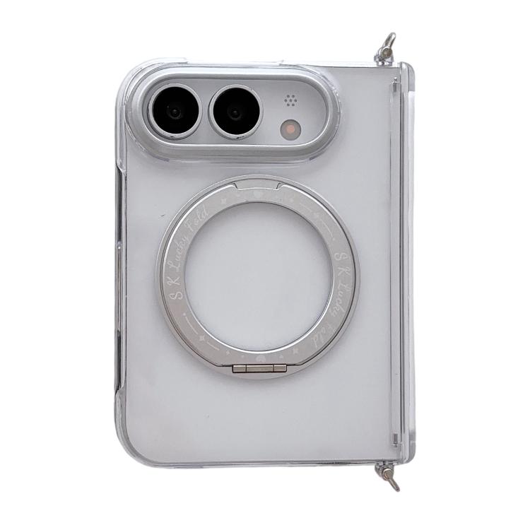 Side Buckle Hinge Rotating Holder Magnetic Phone Case, For iPhone Duo