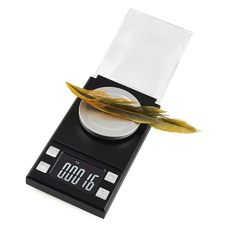 MH-8028 100g x 0.001g High Accuracy Digital Electronic Portable Jewelry Diamond Gem Carat Lab Weight Scale Balance Device with 1.6 inch LCD Screen, 100g/0.001g
