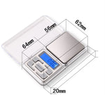 MH-100 500g x 0.1g High Accuracy Digital Electronic Portable Mini Pocket Scale Mobile Phone Weighing Scale Balance Device with 1.6 inch LCD Screen, 500g/0.1g