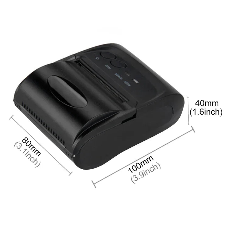 طابعة إيصالات حرارية خطية بلوتوث POS-5802 (أسود)، POS-5802