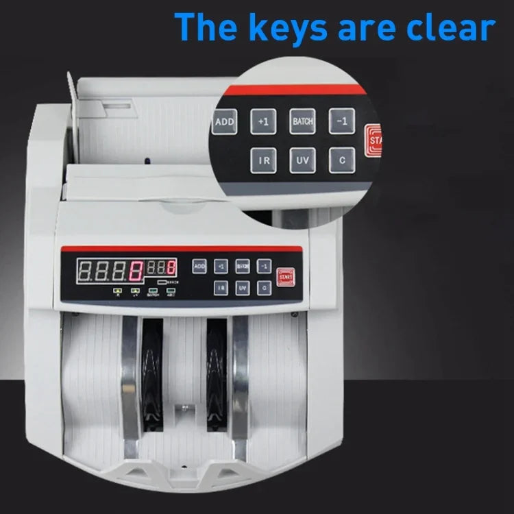 2108UV/IR Portable Multi-Currency Currency Counter, Specification: AU Plug, 220V AU Plug