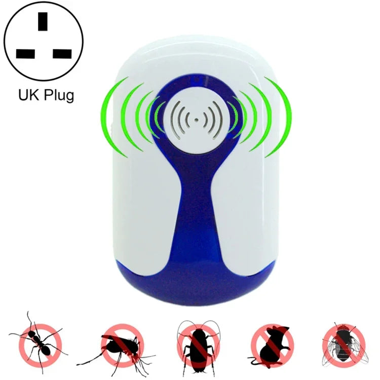 3W Electronic Ultrasonic Anti Mosquito Rat Insect Pest Repeller with Light, US Plug, AC 90-240V, UK Plug, US Plug