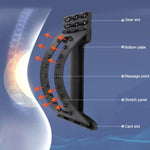 Lumbar Traction Stretching Device Posture Corrector Waist Support Spine Pain Relief Back Massage Stretcher, Ordinary Black