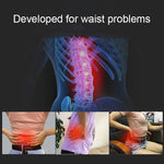 Lumbar Traction Stretching Device Posture Corrector Waist Support Spine Pain Relief Back Massage Stretcher, Black Green, Black Blue, Black Purple, Black Red, Red White, White Green, White Blue, White Purple
