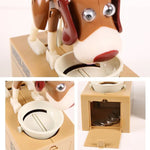 Creative Cartoon Edacious Puppy Automatic Money Eating Coin Saving Box, Dog Bank