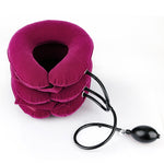 Household Full Cashmere Cervical Traction Instrument Neck Protection Inflatable Cervical Spine Massage Instrument, Full Cashmere (Rose Red), Full Cashmere (Black), Full Cashmere (Coffee), Full Cashmere (Grey), Full Cashmere (Blue), Full Cashmere (Purple)