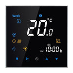 BHT-3001 16A Load Electronic Heating Type LCD Digital Heating Room Thermostat with Sensor, Display Clock / Temperature  / Time / Week / Heat etc., BHT-3001 16A (Black), BHT-3001 16A (White)