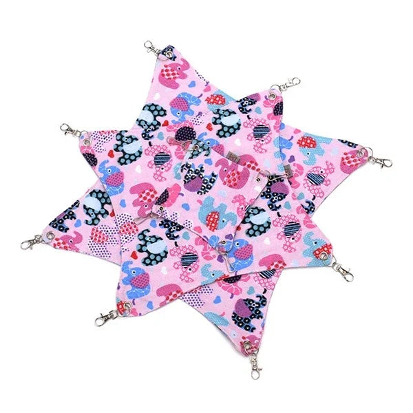 Pet Canvas Hammock Nice And Warm Cat Hammock Hamster Mat Nest Pet Bed,Medium,Size:33*30cm,Random Color Delivery, Size:33*30cm