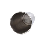 180ml Single Wall Electropolished Stainless Steel Brief Wine Cup(Silver), 180ml