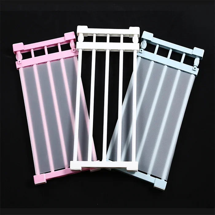 Wardrobe Storage Layered Baffle Cabinet Shelf Dormitory Partition Cupboard Partition Board, Width: 24cm, Stretch Range: 50-80cm, Stretch Range:50-80cm