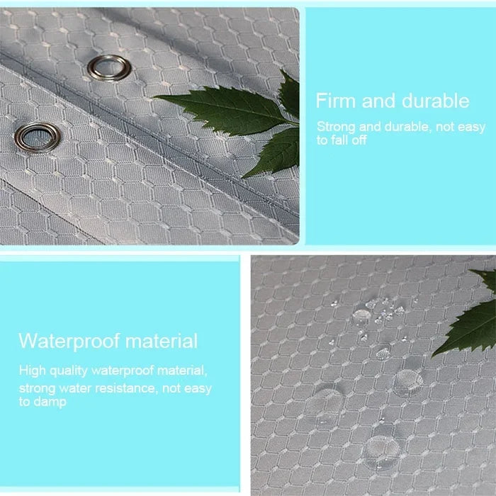 Thickening Waterproof And Mildew Curtain Honeycomb Texture Polyester Cloth Shower Curtain Bathroom Curtains,Size:220*200cm, Size:220*200cm