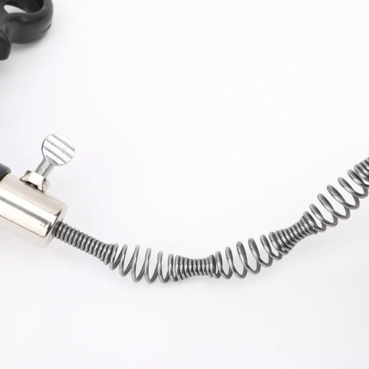 5m Metal Head kitchen Toilet Sewer Blockage Hand Tool Pipe Dredger Drains Dredge Pipes Sewer Sink Cleaning Clogs, Blockage Hand Tool Pipe