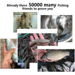 12 Holes Automatic Foldable Fishing Net Nylon Shrimp Crab Minnow Trap Fish Cast Net Fishing Tackle, 12 Holes