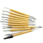 11 in 1 Wooden DIY Clay Cutter Pottery Clay Sculpture Utility Knife Set, Sculpture Utility Knife Set