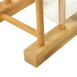 Solid Wood Dish Drip Rack Plate Holder, Size: 14x12x10cm, 3 Grid
