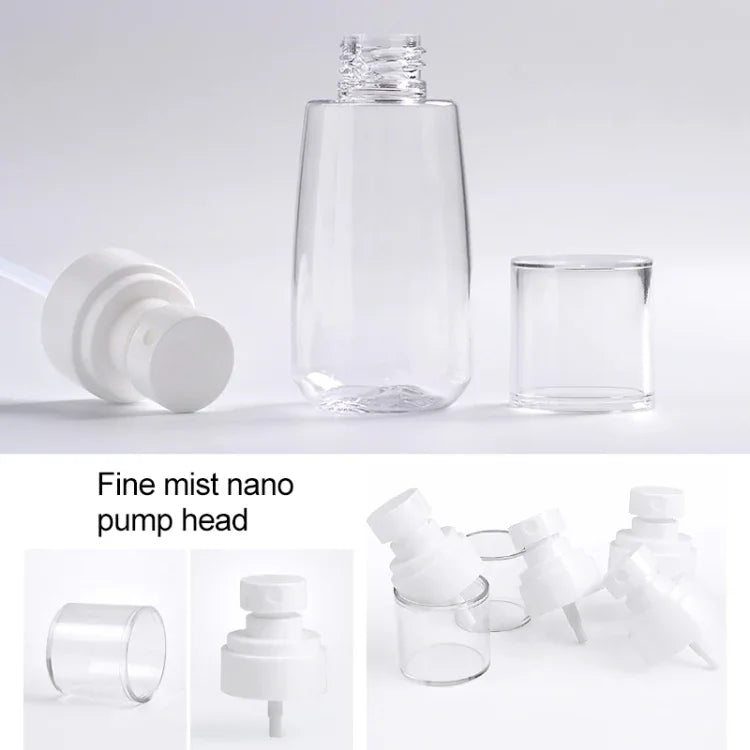10 PCS Portable Refillable Plastic Fine Mist Perfume Spray Bottle Transparent Empty Spray Sprayer Bottle, 100ml, 100ml