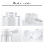 Portable Liquid Push Down Pump Dispenser Bottle Empty Plastic Bottle Container, 150ml, 150ml