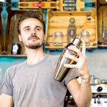 11 in 1 Stainless Steel Cocktail Shaker Tools Set with Wooden Mount, Capacity: 350ml, 350ml
