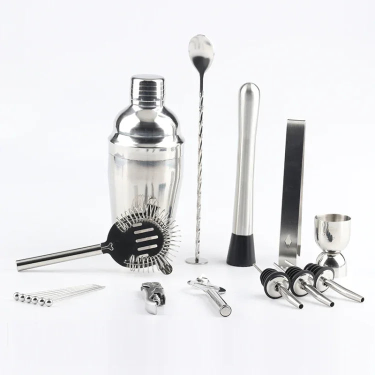 18 in 1 Cocktail Shaker Tools Setwith Acrylic Mount, , Capacity: 750ml, 750ml
